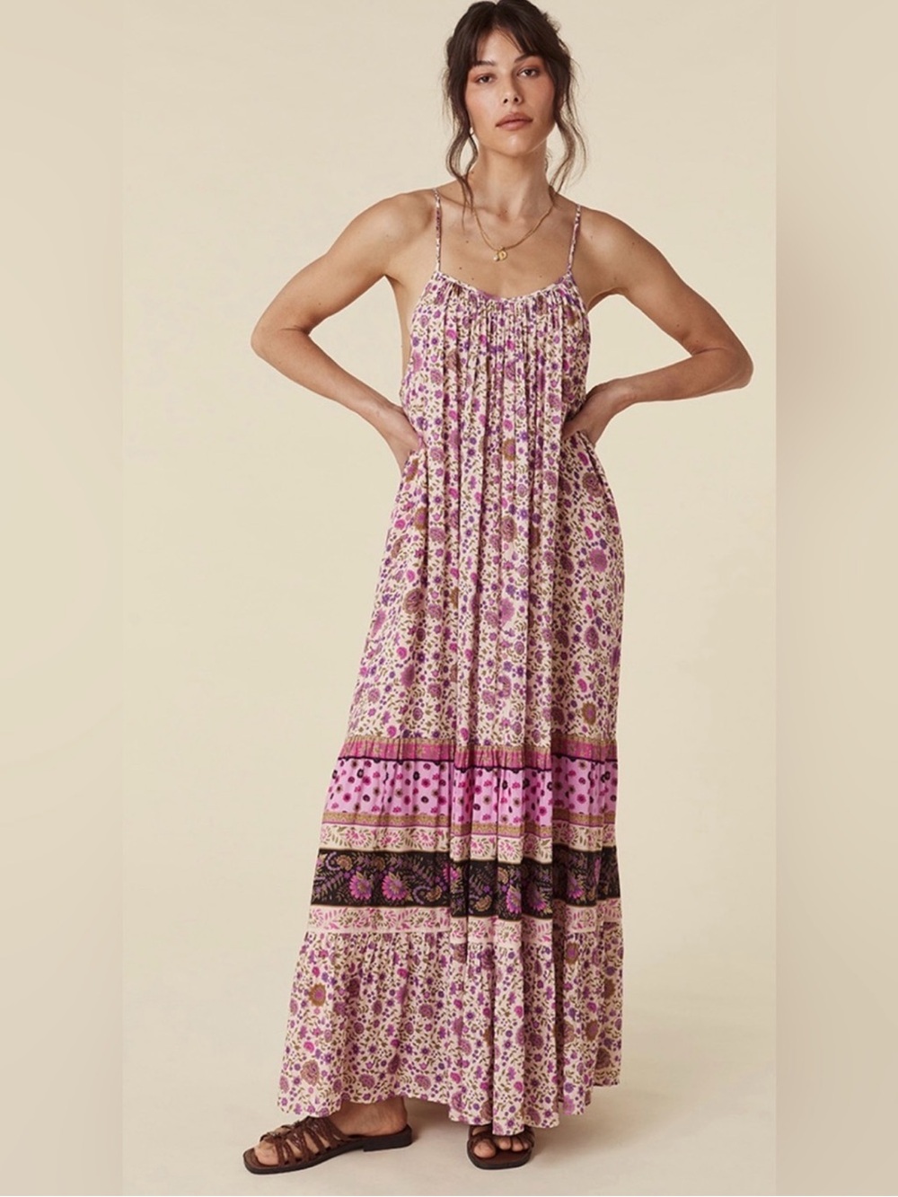 Spell THE LADY UNTAMED STRAPPY MIDI Dress